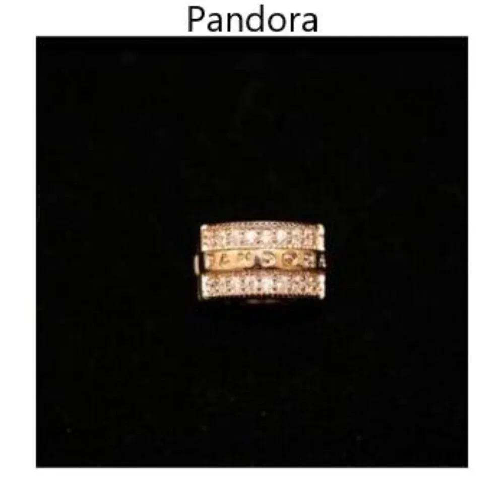 NEW Pandora Logo Clip Bracelet Charm